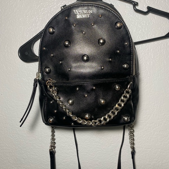 Victoria's Secret Handbags - Victoria's Secret Black Edgy Backpack